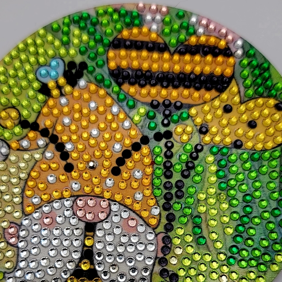 Heart Gnome Spring Summer Coaster - Picture 3 of 3